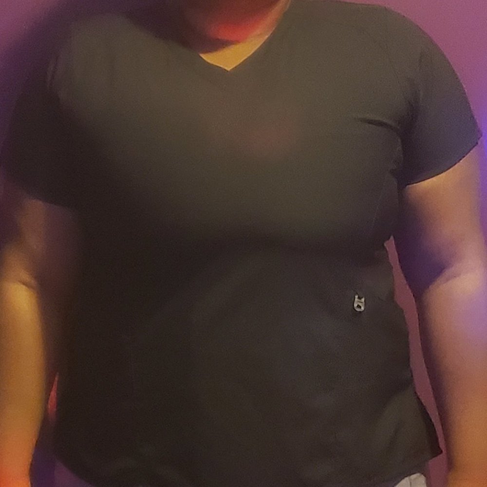 XL Black Scrub Shirt